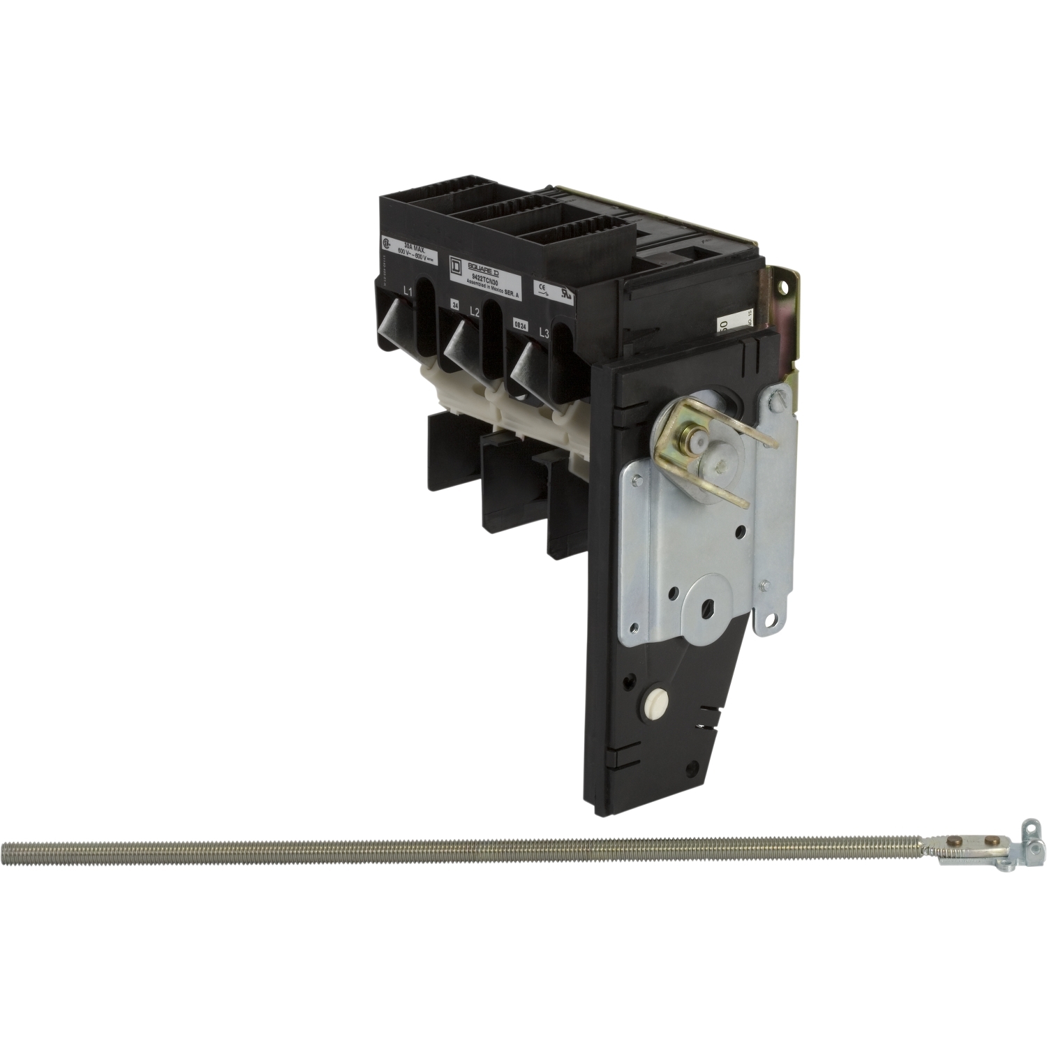 Schneider Electric Non-Fusible Disconnect Switch; 3-Pole; 30A; Variable Depth; w/out Handle; UL 98